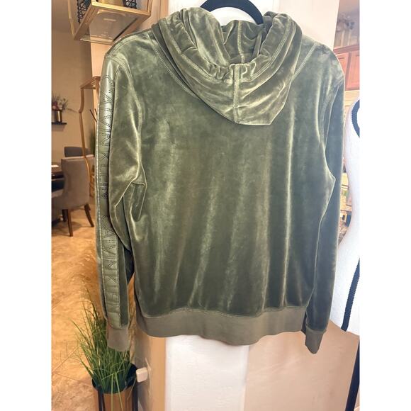 Calvin Klein Women's Olive Green Full Zip up Jacket Size XL - Picture 3 of 5